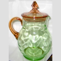 Louie #   8 Bi-Color Covered Jug