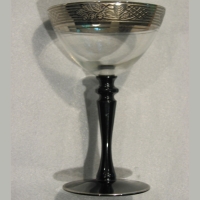 Maryland Glass Co. #   55 Champagne w/ Wedgewood Decoration