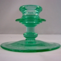 Maryland Glass Co. Candleholder w/ Basket Etch