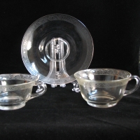 Maryland Glass Co. #  476 Cups & Saucer