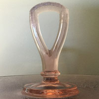 Maryland Glass Co. Center Handle Server w/ Unknown Etch