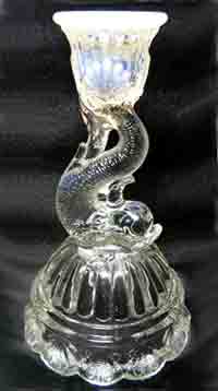 Northwood # 565 Petticoat Dolphin Candleholder