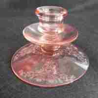 Potomac Candlestick w/ Double Sunflower Etch