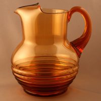 Seneca # 101 Streamline Ringed Pitcher w/ Reeded Handle