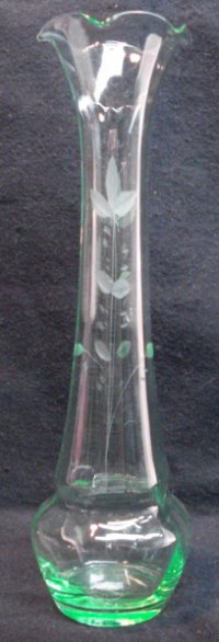Unknown Bud Vase w/ Unknown Wheel Cutting