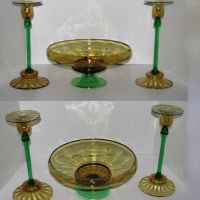 Steuben #6044 Console Set