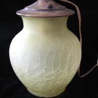 Utility Canary Crackle Lamp Base