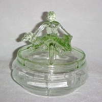 L. E. Smith "Annette" Powder Jar