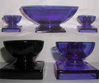 L. E. Smith # 4000 Console and Candleholders
