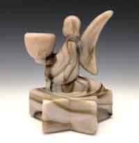 L.E. Smith # 6661 Angel Candleholder