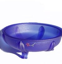 L. E. Smith # 1022 Three-Toed Console Bowl