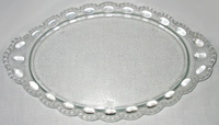 L. E. Smith Beaded Medallion Dresser Tray