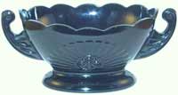 L. E. Smith #  870 Two Handled Bowl
