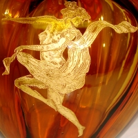 Cambridge #D  185 Gold Decoration