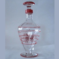 Cambridge # 983 Polo Decorate on #1321 Decanter