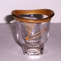 Cambridge Cigarette Etch Shown on #3797/40 Square Cigarette Holder