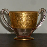 Central # 51 GE Smetak Etch on "Mimi" Creamer & Sugar
