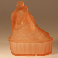 L. E. Smith Lovers Powder Jar