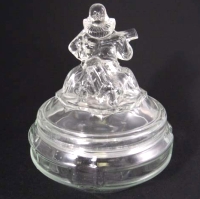 L. E. Smith Minstrel Powder Jar