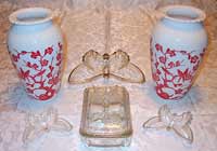 Sandy McRae Collections Hocking Vases and Jeannette Butterflies