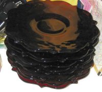 McKee Rock Crystal Ruby Plates