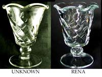 Paden City Rena Goblet and Lookalike