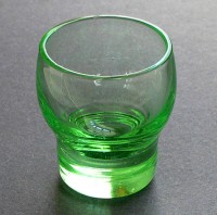 Unknown Green Cordial w/ Ringed Base