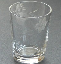 Unknown Tiny Cordial w/ Flower Cutting
