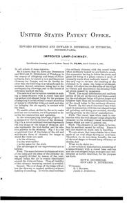 Dithridge Lamp Chimney Patent   33428-2