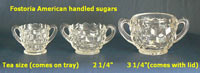 Fostoria American Sugars in Three Sizes