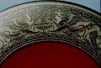 Maryland Glass Co. Dragon Etch