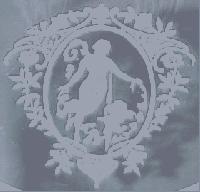Maryland Glass Co. Diana and Nymph Etch