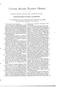 Phoenix Diamond Air-Trap Glass Patent  345265-2