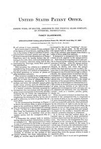 Phoenix Diamond Air-Trap Glass Patent  363190-2