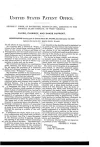 Phoenix Lamp Chimney, Shade, & Support Patent  595682-2