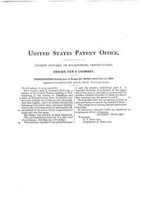 Phoenix Lamp Chimney Design Patent D 28845-2