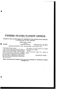 Phoenix Light Fixture Globe Design Patent D 50208-2