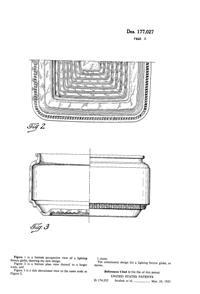 Phoenix Light Fixture Globe Design Patent D177027-2