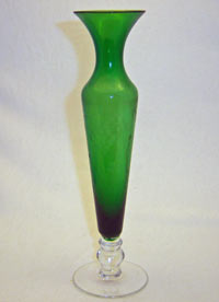 Chinese Bud Vase with Grape Cutting