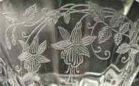 Fostoria # 310 Fuchsia Etch