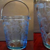 Fostoria # 278 Versailles Etch on Azure Ice Bucket