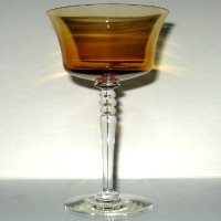 Central #1471 Bi-Color Saucer Champagne