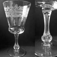 Central # 700 Goblet w/ # 4 Needle Etching