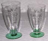 Central #2007 Stemware with Lotus #109 "Revere" Etch