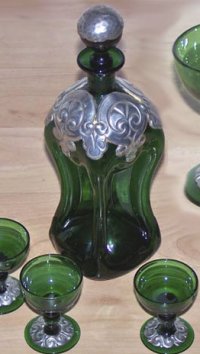 Holmegaard Kuttrolf Decanter & Stems