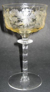 Tiffin #15065 Stem with Cadena Etch
