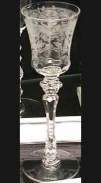 Tiffin #15088 Stem w/ Mayfield Etch