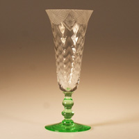 Tiffin #15001 Cafe Parfait w/ Herringbone Optic & Unknown Cutting