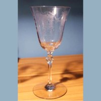 Heisey #3333 Old Glory Goblet w/ # 413 Renaissance Etch