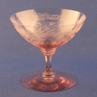 Heisey #3350 Wabash Sherbet w/ # 440 Frontenac Etch
